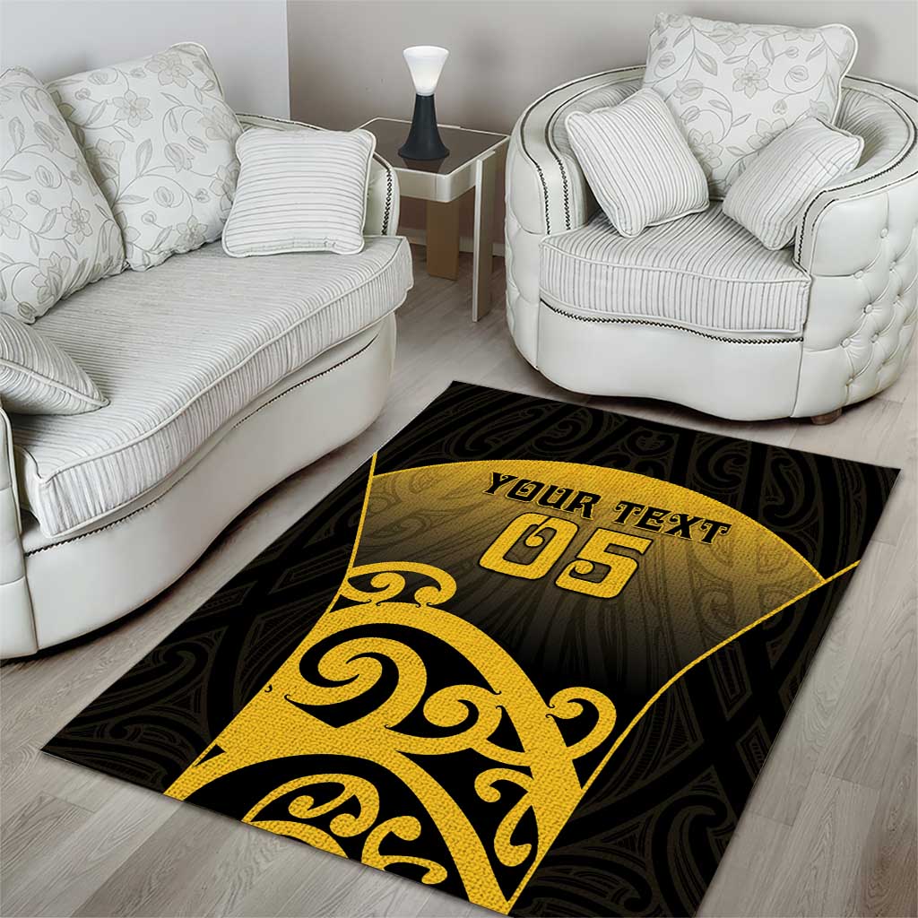 Custom Motueka High School Area Rug Maori Koru Pattern