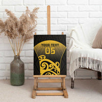 Custom Motueka High School Canvas Wall Art Maori Koru Pattern