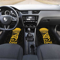 Custom Motueka High School Car Mats Maori Koru Pattern