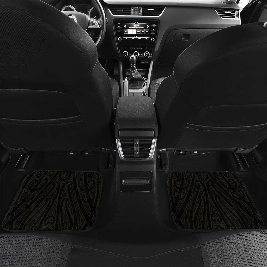 Custom Motueka High School Car Mats Maori Koru Pattern