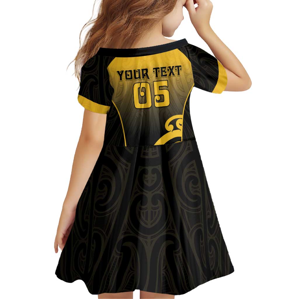 Custom Motueka High School Family Matching Off Shoulder Short Dress and Hawaiian Shirt Maori Koru Pattern LT05 - Polynesian Pride