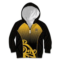 Custom Motueka High School Kid Hoodie Maori Koru Pattern