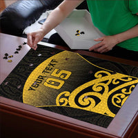 Custom Motueka High School Puzzle Maori Koru Pattern
