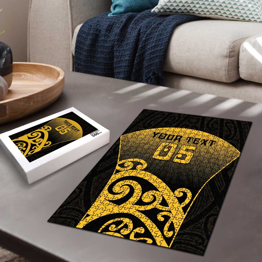 Custom Motueka High School Puzzle Maori Koru Pattern