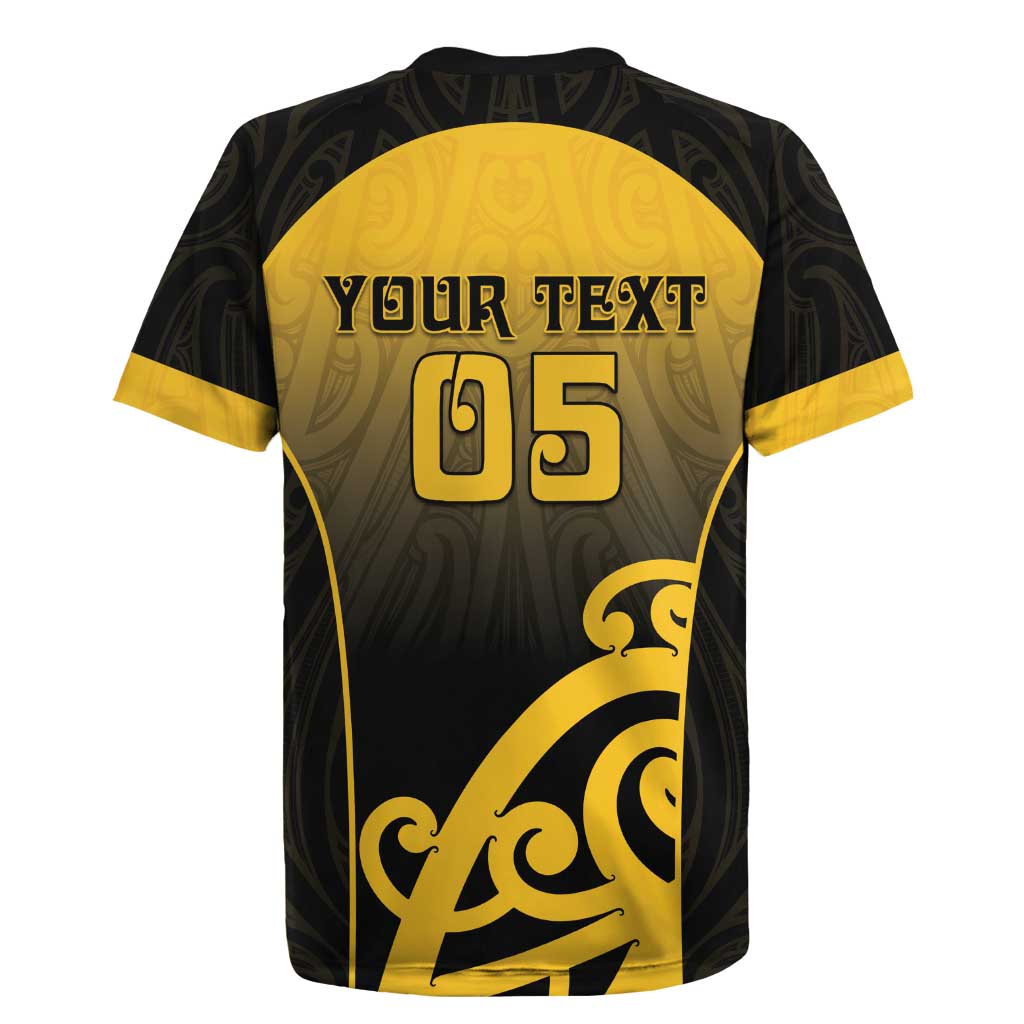 Custom Motueka High School Rugby Jersey Maori Koru Pattern