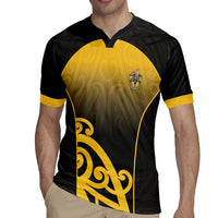 Custom Motueka High School Rugby Jersey Maori Koru Pattern