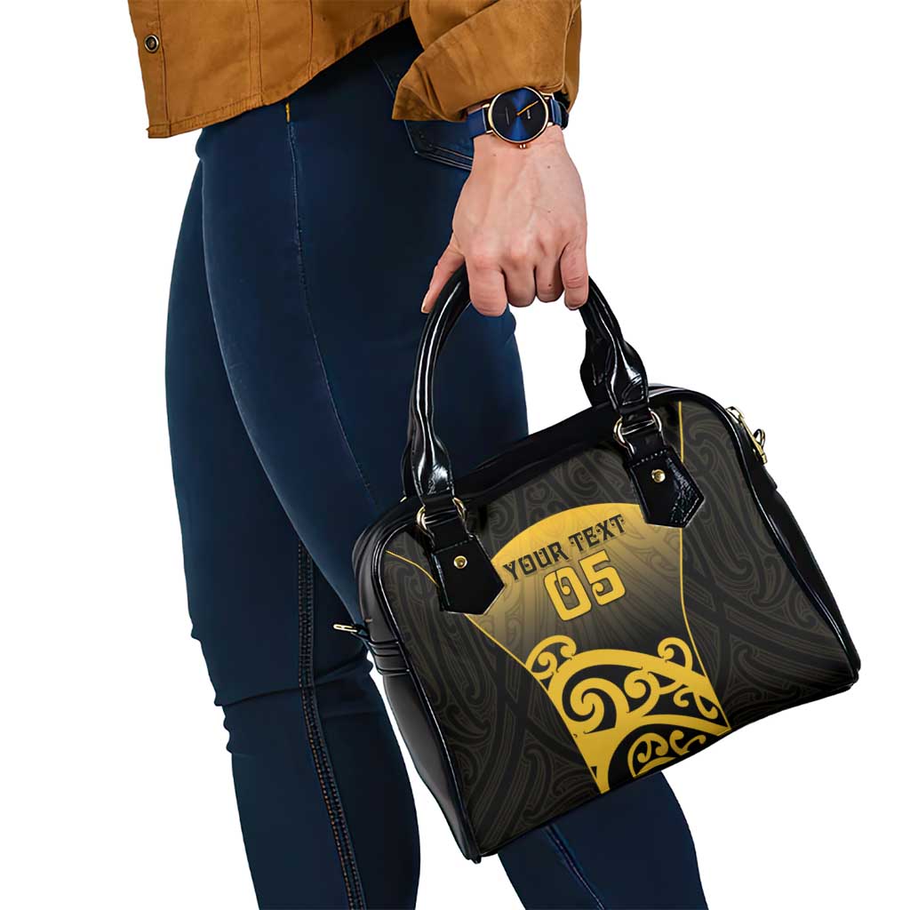 Custom Motueka High School Shoulder Handbag Maori Koru Pattern