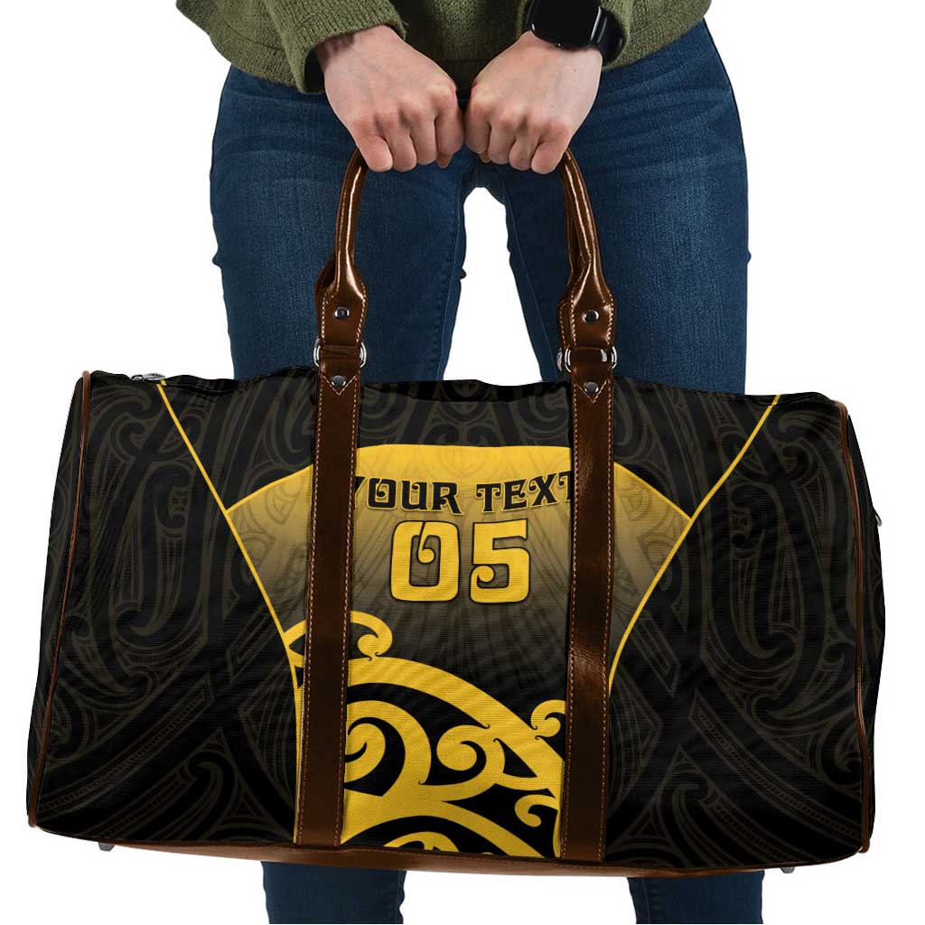 Custom Motueka High School Travel Bag Maori Koru Pattern