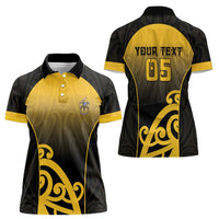 Custom Motueka High School Women Polo Shirt Maori Koru Pattern LT05 - Polynesian Pride