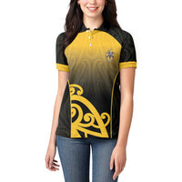 Custom Motueka High School Women Polo Shirt Maori Koru Pattern LT05 - Polynesian Pride