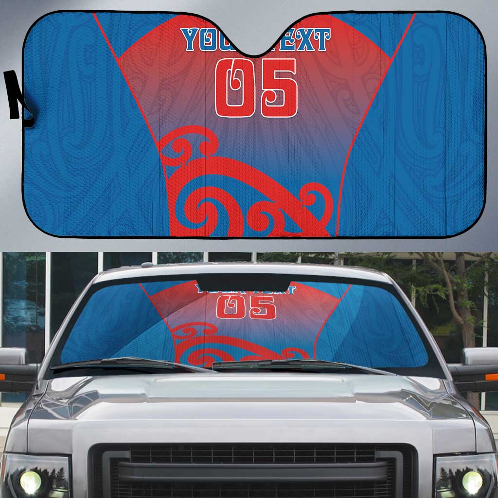 Custom St Joseph's Maori Girls' College Auto Sun Shade Maori Koru Pattern