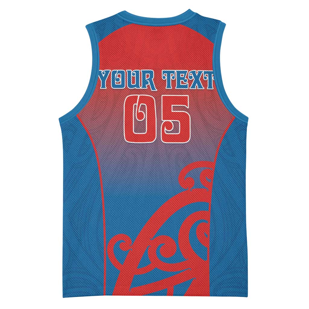 Custom St Joseph's Maori Girls' College Basketball Jersey Maori Koru Pattern LT05 - Polynesian Pride
