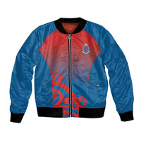 Custom St Joseph's Maori Girls' College Bomber Jacket Maori Koru Pattern