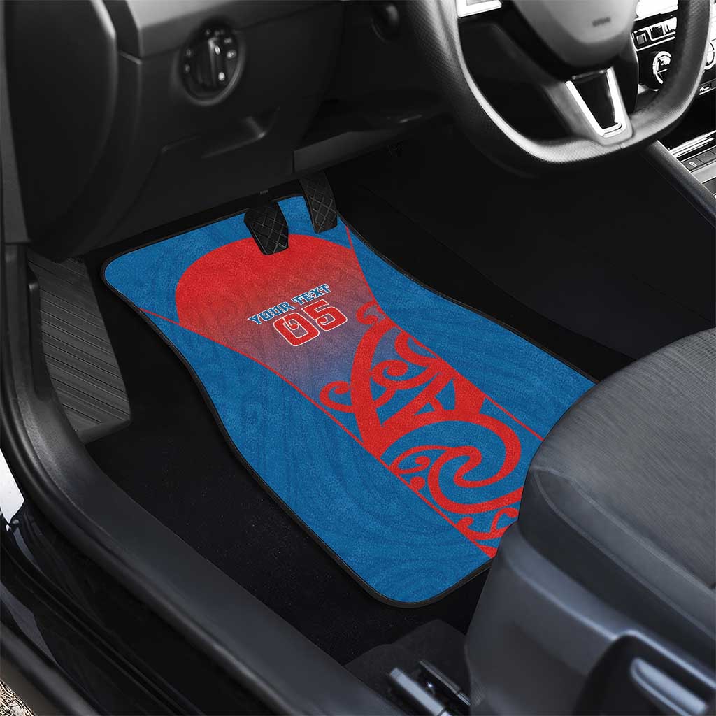 Custom St Joseph's Maori Girls' College Car Mats Maori Koru Pattern