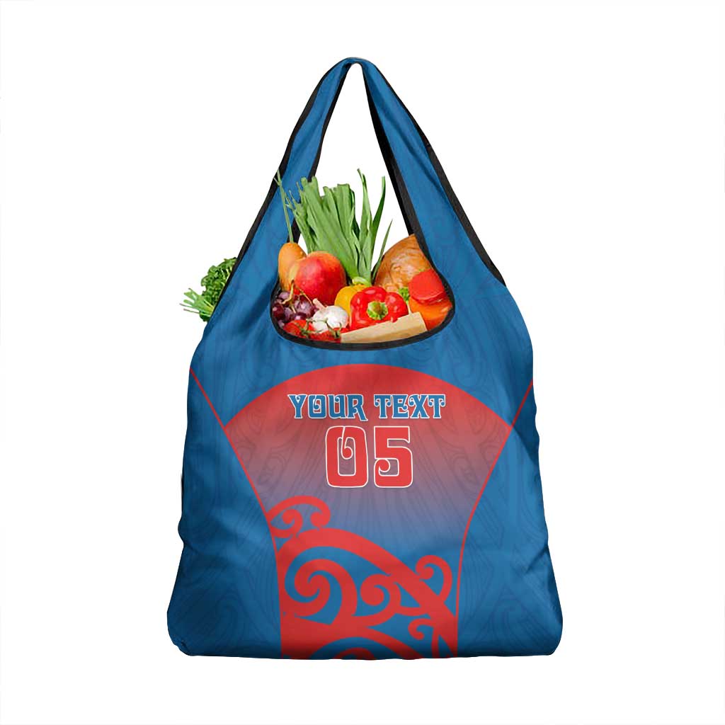 Custom St Joseph's Maori Girls' College Grocery Bag Maori Koru Pattern