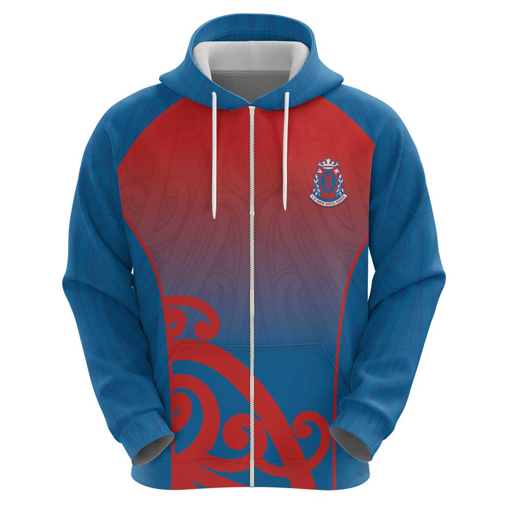 Custom St Joseph's Maori Girls' College Hoodie Maori Koru Pattern