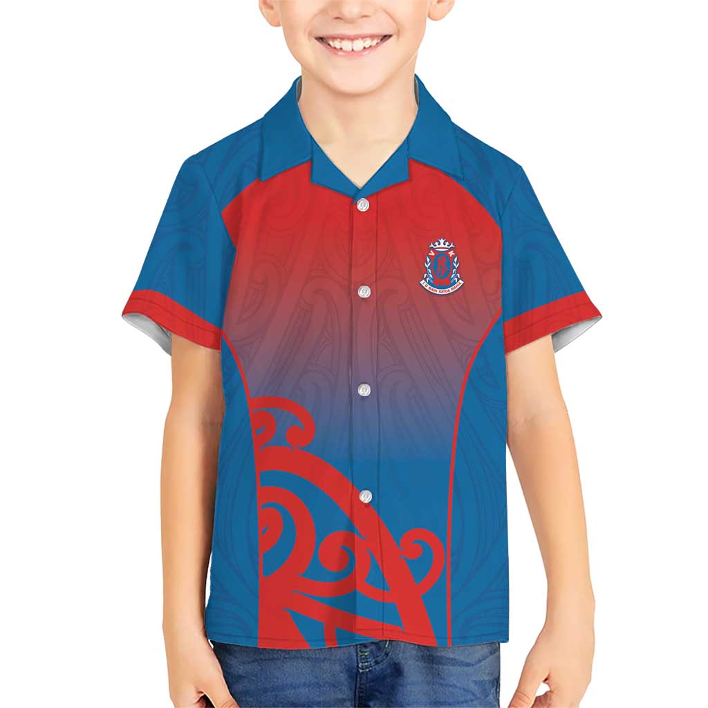 Custom St Joseph's Maori Girls' College Kid Hawaiian Shirt Maori Koru Pattern