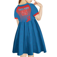Custom St Joseph's Maori Girls' College Kid Short Sleeve Dress Maori Koru Pattern LT05 - Polynesian Pride