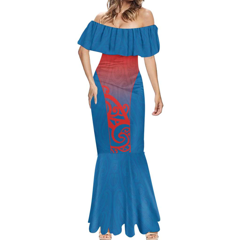 Custom St Joseph's Maori Girls' College Mermaid Dress Maori Koru Pattern
