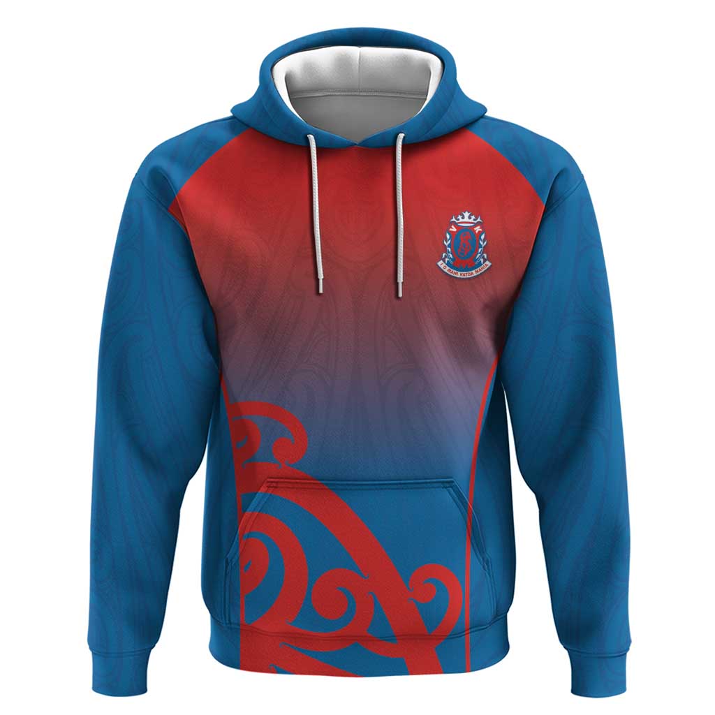 Custom St Joseph's Maori Girls' College Zip Hoodie Maori Koru Pattern