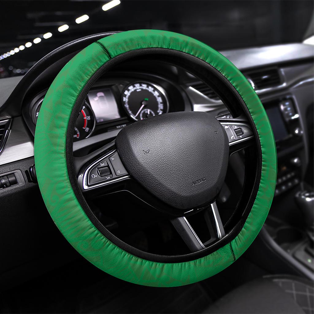 Vanuatu Steering Wheel Cover Proud To Be A Ni-Van With Tribal Pattern LT05 Universal Fit Reggae - Polynesian Pride