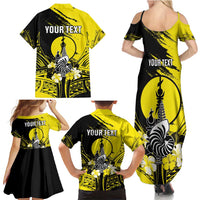 Personalised New Caledonia Day Family Matching Summer Maxi Dress and Hawaiian Shirt Kanaky Flag Coat Of Arms Polynesian Pattern LT05 - Polynesian Pride