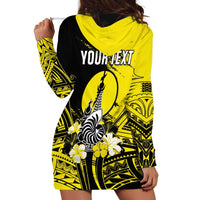 Personalised New Caledonia Day Hoodie Dress Kanaky Flag Coat Of Arms Polynesian Pattern LT05 - Polynesian Pride