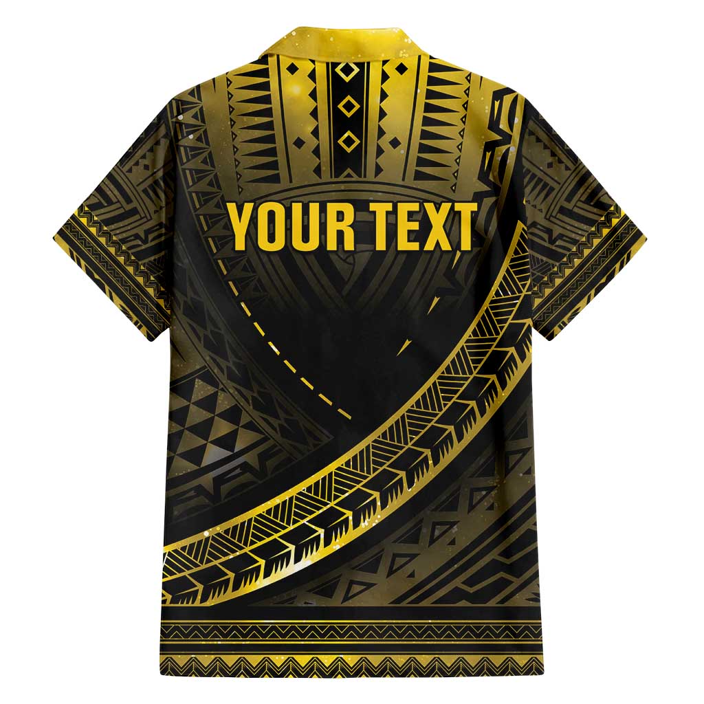 Personalised Polynesia Childhood Cancer Awareness Family Matching Off Shoulder Maxi Dress and Hawaiian Shirt You Are Stronger Than Cancer LT05 - Polynesian Pride