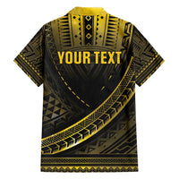 Personalised Polynesia Childhood Cancer Awareness Family Matching Off Shoulder Maxi Dress and Hawaiian Shirt You Are Stronger Than Cancer LT05 - Polynesian Pride