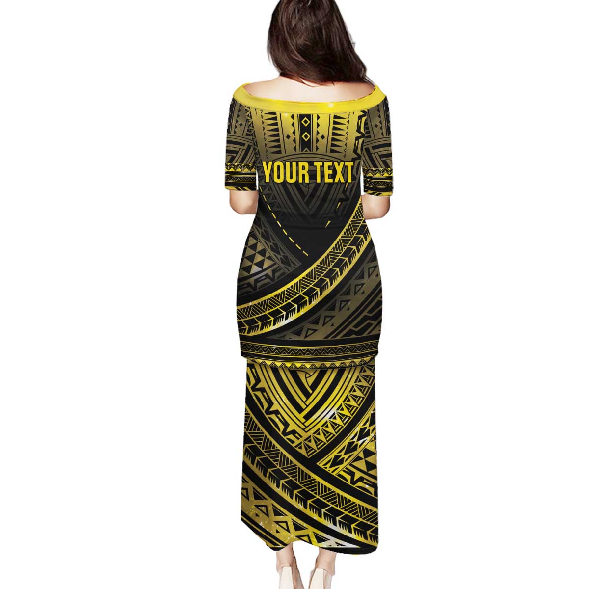 Personalised Polynesia Childhood Cancer Awareness Family Matching Puletasi and Hawaiian Shirt You Are Stronger Than Cancer LT05 - Polynesian Pride