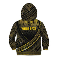Personalised Polynesia Childhood Cancer Awareness Kid Hoodie You Are Stronger Than Cancer LT05 - Polynesian Pride