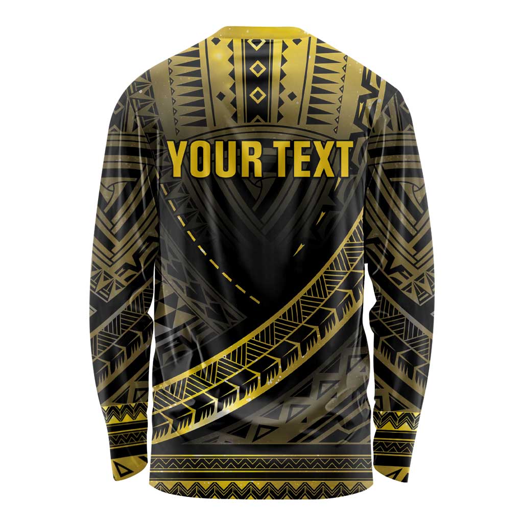 Personalised Polynesia Childhood Cancer Awareness Long Sleeve Shirt You Are Stronger Than Cancer LT05 - Polynesian Pride