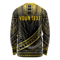 Personalised Polynesia Childhood Cancer Awareness Long Sleeve Shirt You Are Stronger Than Cancer LT05 - Polynesian Pride