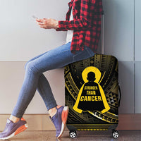 Polynesia Childhood Cancer Awareness Luggage Cover You Are Stronger Than Cancer LT05 - Polynesian Pride