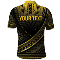 Personalised Polynesia Childhood Cancer Awareness Polo Shirt You Are Stronger Than Cancer LT05 - Polynesian Pride
