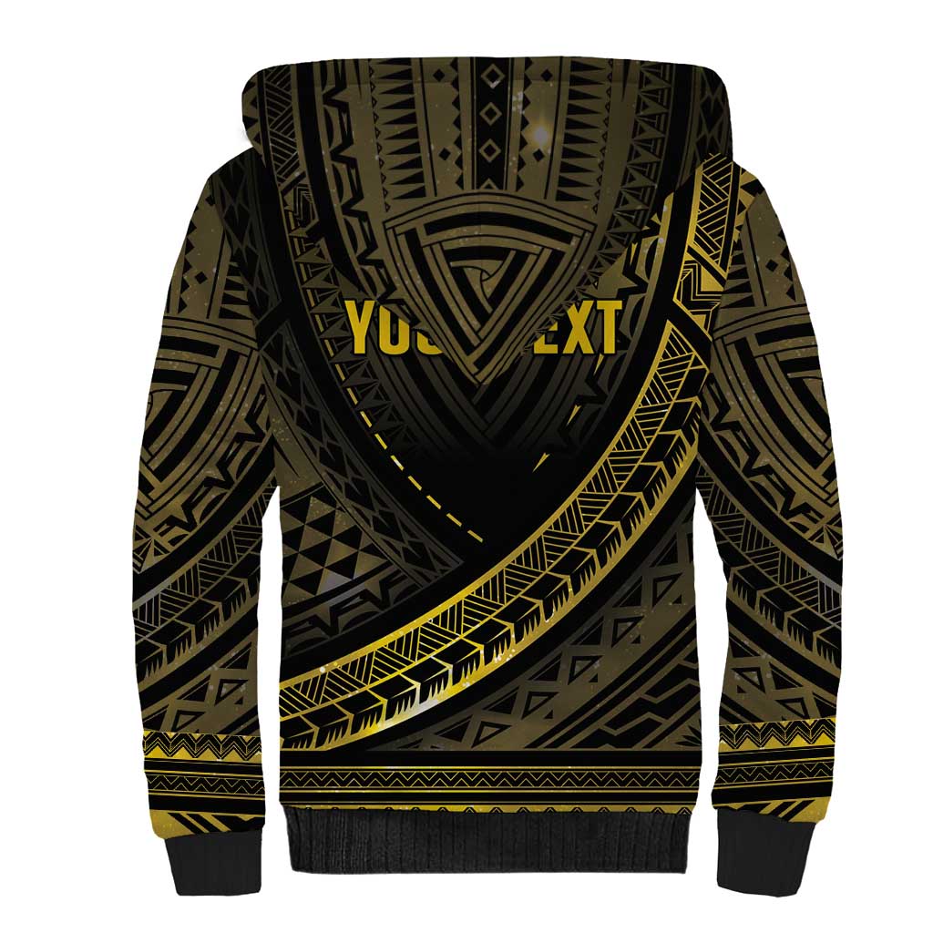 Personalised Polynesia Childhood Cancer Awareness Sherpa Hoodie You Are Stronger Than Cancer LT05 - Polynesian Pride