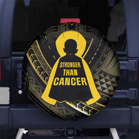 Polynesia Childhood Cancer Awareness Spare Tire Cover You Are Stronger Than Cancer LT05 - Polynesian Pride