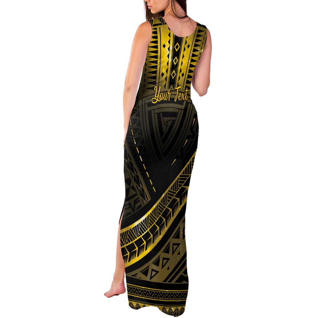 Personalised Polynesia Childhood Cancer Awareness Tank Maxi Dress You Are Stronger Than Cancer LT05 - Polynesian Pride