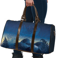 New Zealand Matariki Travel Bag Maori Waka With Silver Fern LT05 - Polynesian Pride