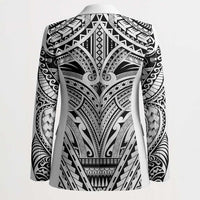 Polynesian Tattoo Inspired Cosplay Costume Blazer Tribal Warrior White LT05 - Polynesian Pride