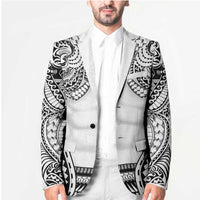 Polynesian Tattoo Inspired Cosplay Costume Blazer Tribal Warrior White LT05 - Polynesian Pride