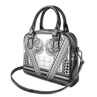 Polynesian Tattoo Inspired Cosplay Costume Shoulder Handbag Tribal Warrior White - Polynesian Pride