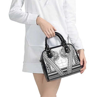 Polynesian Tattoo Inspired Cosplay Costume Shoulder Handbag Tribal Warrior White - Polynesian Pride