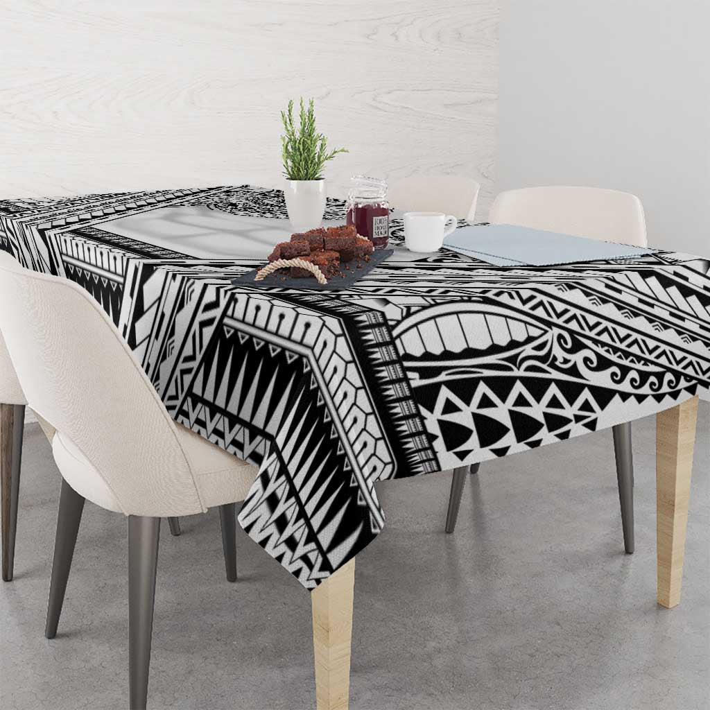 Polynesian Tattoo Inspired Cosplay Costume Tablecloth Tribal Warrior White LT05 - Polynesian Pride