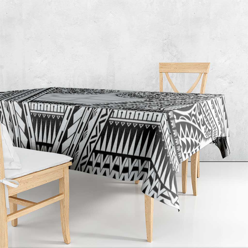 Polynesian Tattoo Inspired Cosplay Costume Tablecloth Tribal Warrior White LT05 - Polynesian Pride