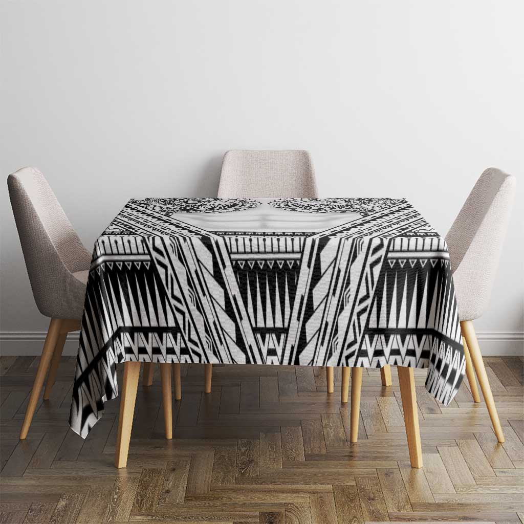 Polynesian Tattoo Inspired Cosplay Costume Tablecloth Tribal Warrior White LT05 - Polynesian Pride
