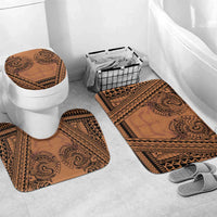 Polynesian Tattoo Inspired Cosplay Costume Bathroom Set Tribal Warrior LT05 Mat Set Only (3 pcs) One Size Brown - Polynesian Pride