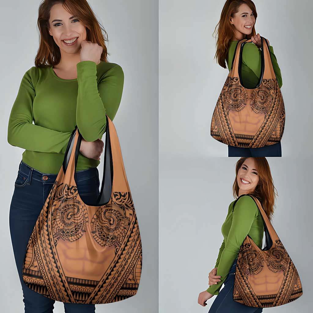 Polynesian Tattoo Inspired Cosplay Costume Grocery Bag Tribal Warrior - Polynesian Pride