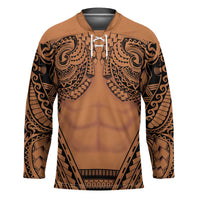 Polynesian Tattoo Inspired Cosplay Costume Hockey Jersey Tribal Warrior - Polynesian Pride