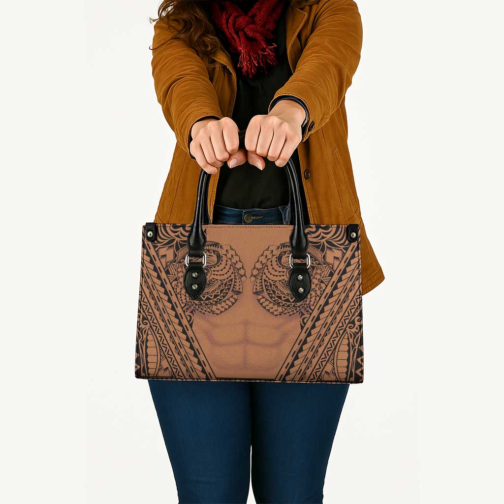 Polynesian Tattoo Inspired Cosplay Costume Leather Bag Tribal Warrior - Polynesian Pride